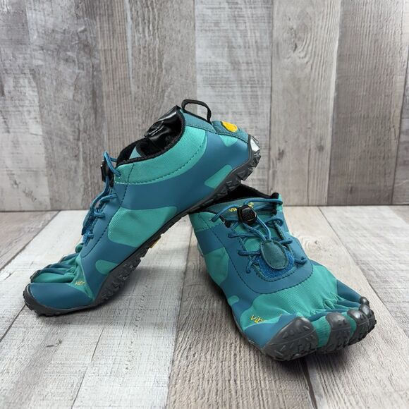 Vibram FiveFingers V-Alpha Women's Size 6.5-7 Hiking Shoes Outdoor Sneakers Teal - Picture 2 of 12